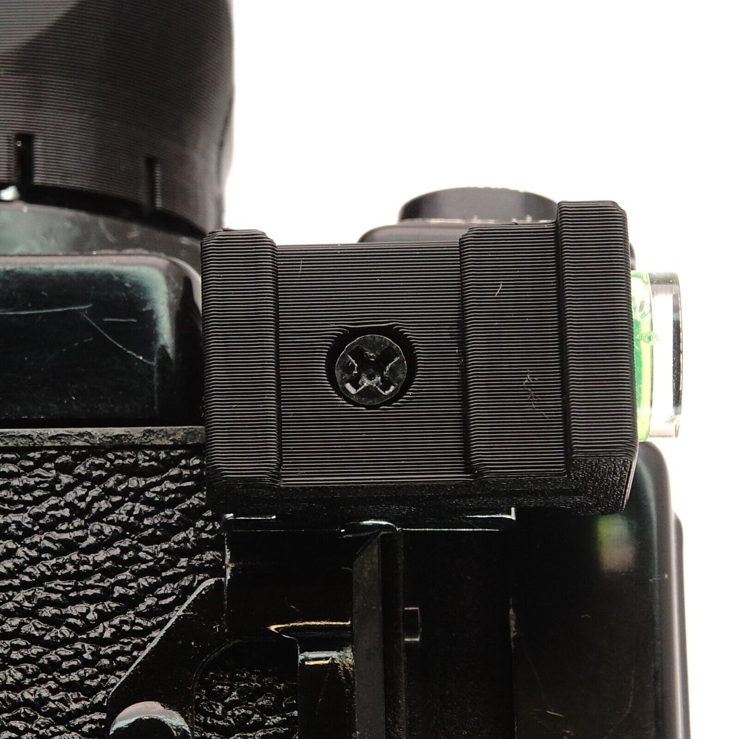 Livella a 90° per slitta accessori laterale per Yashica Mat 124, Rolleiflex e Mamiya RB67