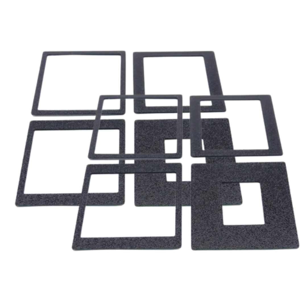Juego de máscaras para negativos 35mm-6x7 para Durst M605, M601, M670 Unineg