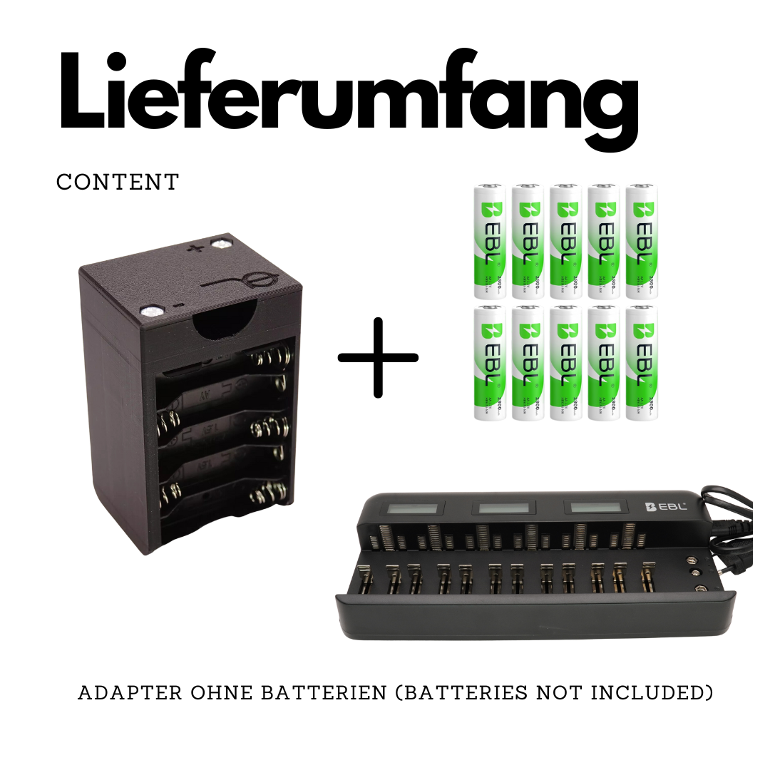 Battery adapter 10x AA for Metz Mecablitz 60 CT-1 / CT-2 / CT-4
