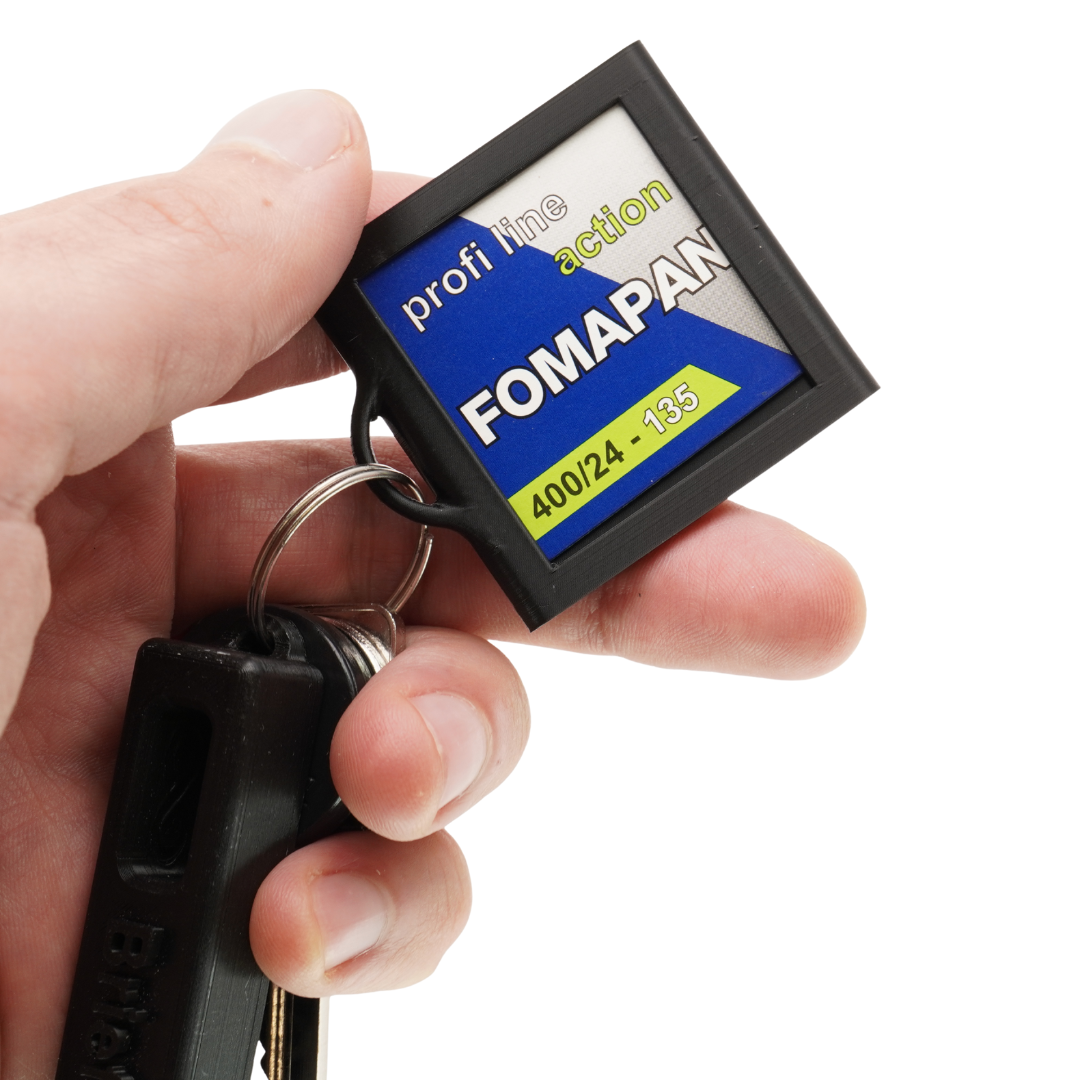 Self-adhesive film note holder for Rollei 35, Leica & Minox