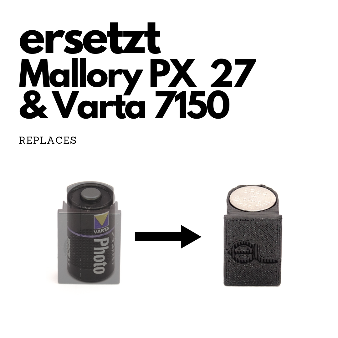 Adaptateur de batterie PX27 pour Rollei 35 SE, 35 TE et A110