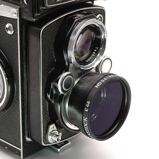 Pare-soleil Bay I et adaptateur de filtre pour Yashica Mat 124G, Rolleiflex T