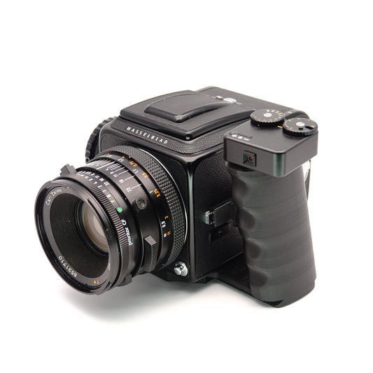 Empuñadura en L con Arca Swiss y compartimento para Darkslide para Hasselblad 500C/M, 503CW