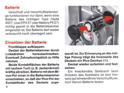Adattatore per batterie PX27 per Minox 35 GT, EL, GL e LX