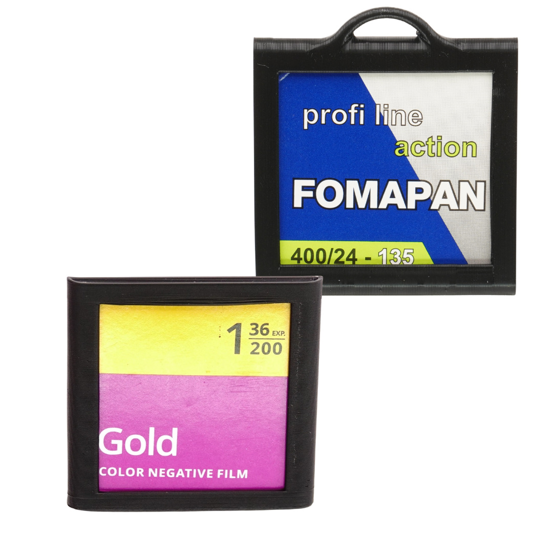 Self-adhesive film note holder for Rollei 35, Leica & Minox