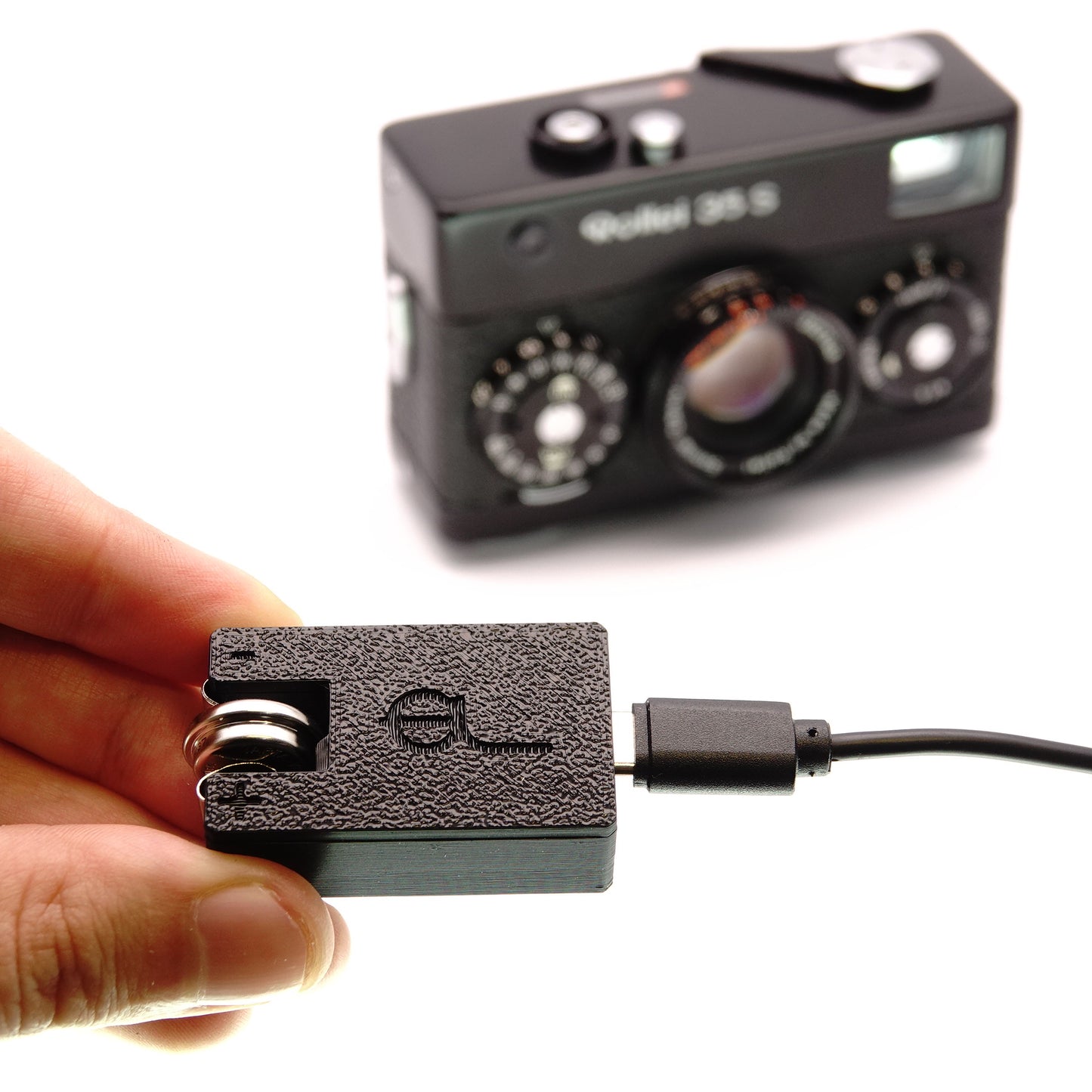 Ensemble PX625 rechargeable (V80H + chargeur USB-C) pour Rollei 35, Leica CL et Canon F-1