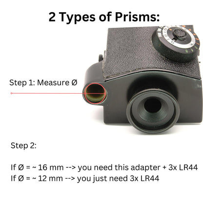 Adaptateur de batterie PX25 pour Kiev 60, Instamatic et Honeywell Elmo